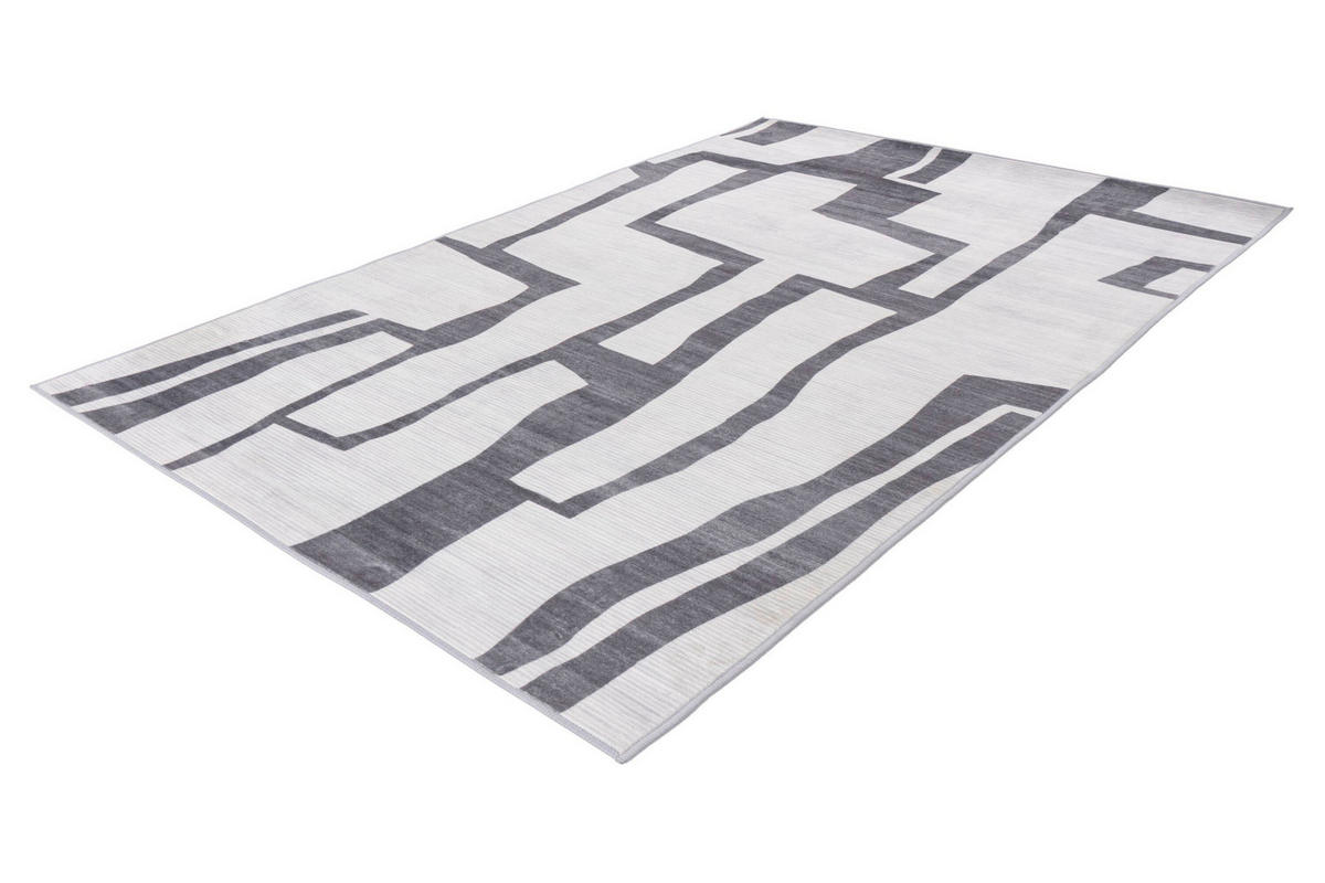 FLACHWEBETEPPICH 200/290 cm Silberfarben rechteckig  - Silberfarben, Basics, Textil (200/290cm) - Kayoom