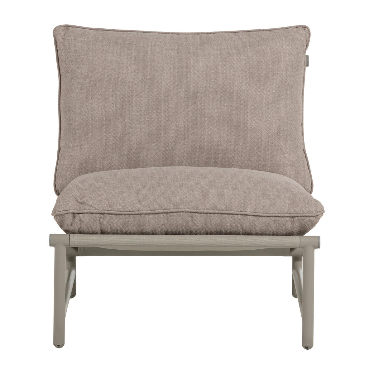 GARTENSESSEL Metall, Textil Sandfarben  - Sandfarben, MODERN, Textil/Metall (82/75/75cm) - Livetastic
