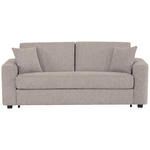 SCHLAFSOFA Webstoff Taupe  - Taupe/Schwarz, Design, Kunststoff/Textil (205/83/100cm) - Xora