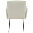 ARMLEHNSTUHL  inklusive Armlehnen Webstoff  - Beige/Schwarz, Design, Textil/Metall (59/87,5/64,5cm) - Carryhome