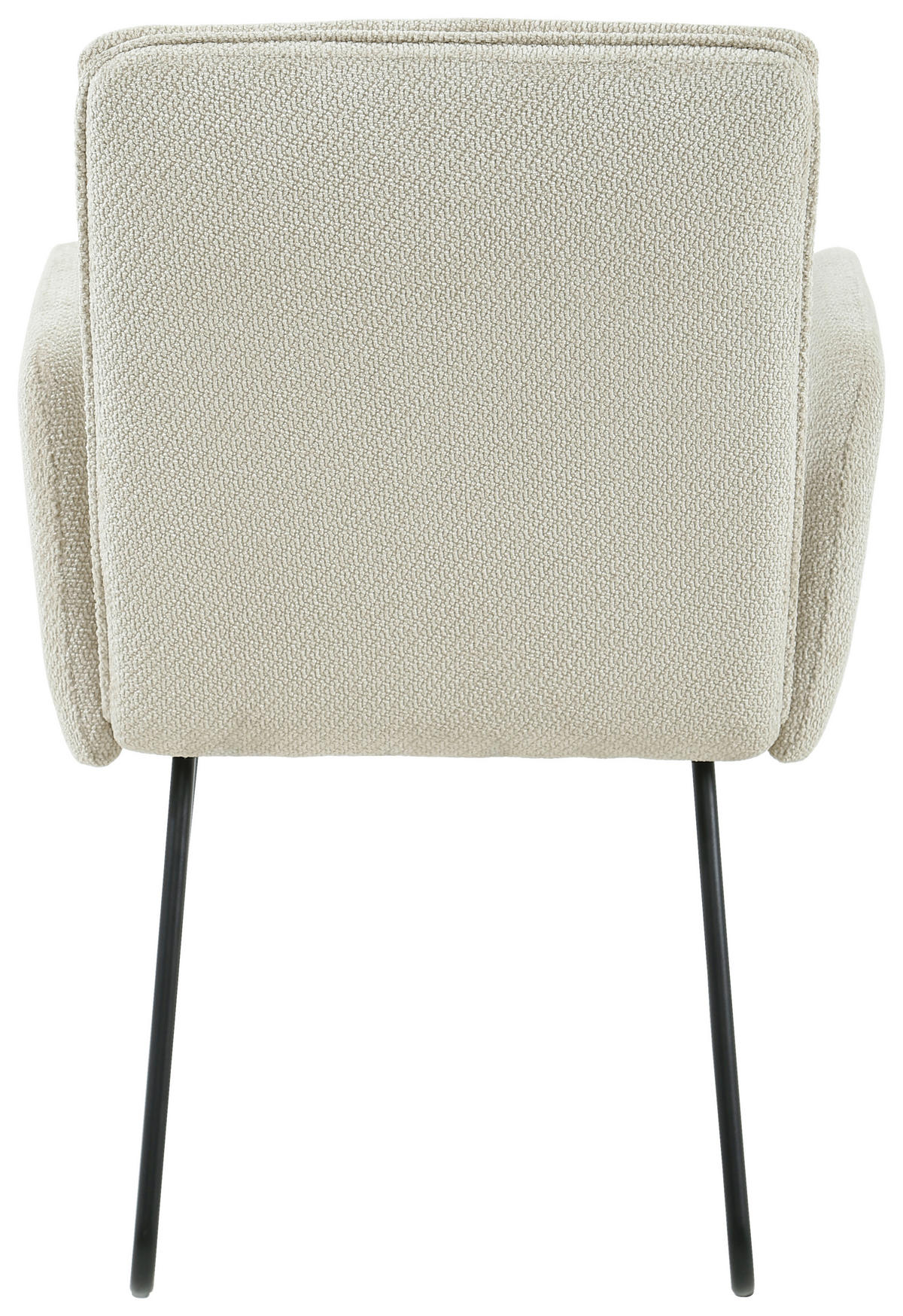 ARMLEHNSTUHL  in Eisen Webstoff  - Beige/Schwarz, Design, Textil/Metall (59/87,5/64,5cm) - Carryhome