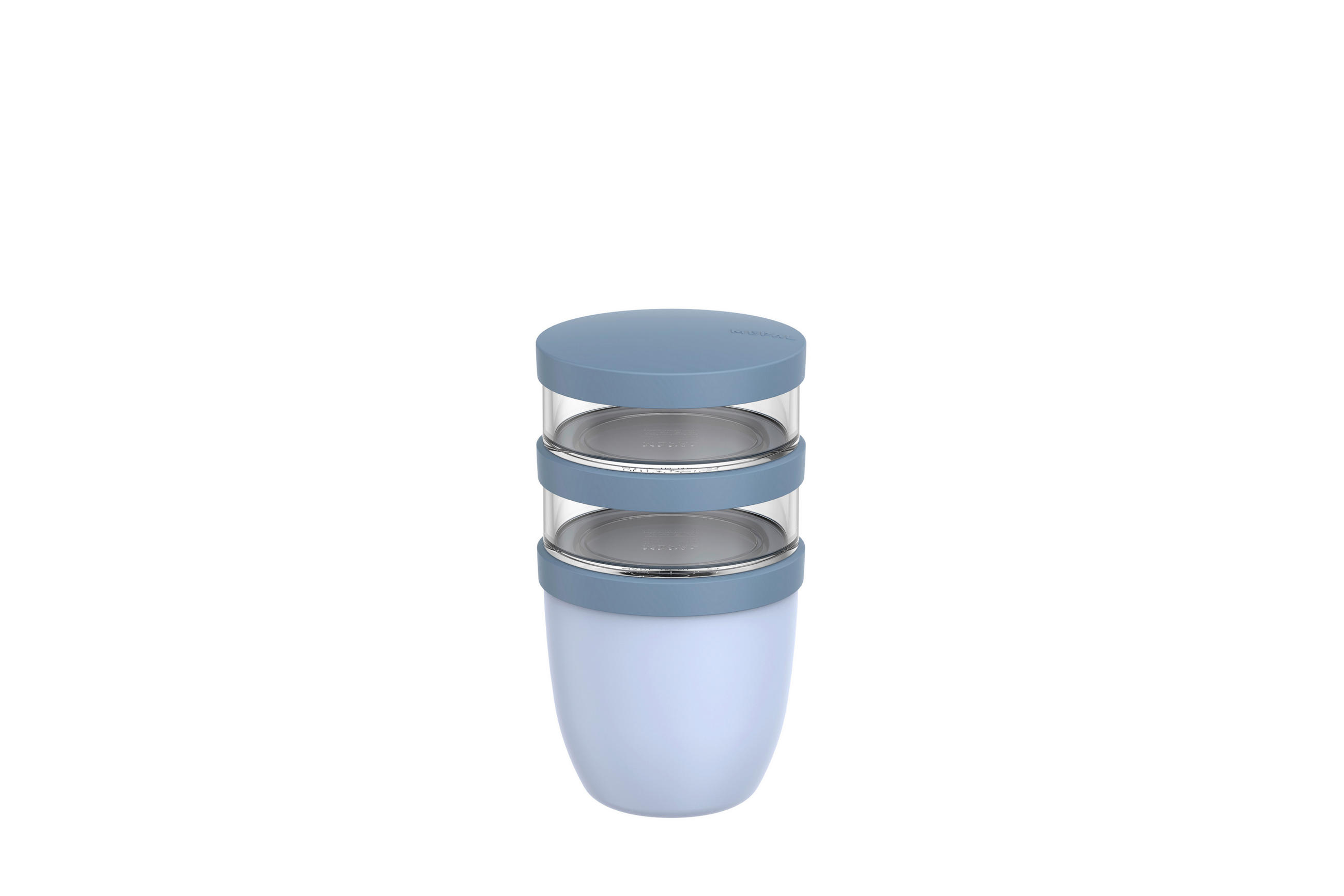 LUNCHBOX - Klar/Pastellblau, KONVENTIONELL, Kunststoff (20/10,7/10,7cm) - Mepal