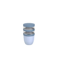 LUNCHBOX - Klar/Pastellblau, KONVENTIONELL, Kunststoff (20/10,7/10,7cm) - Mepal