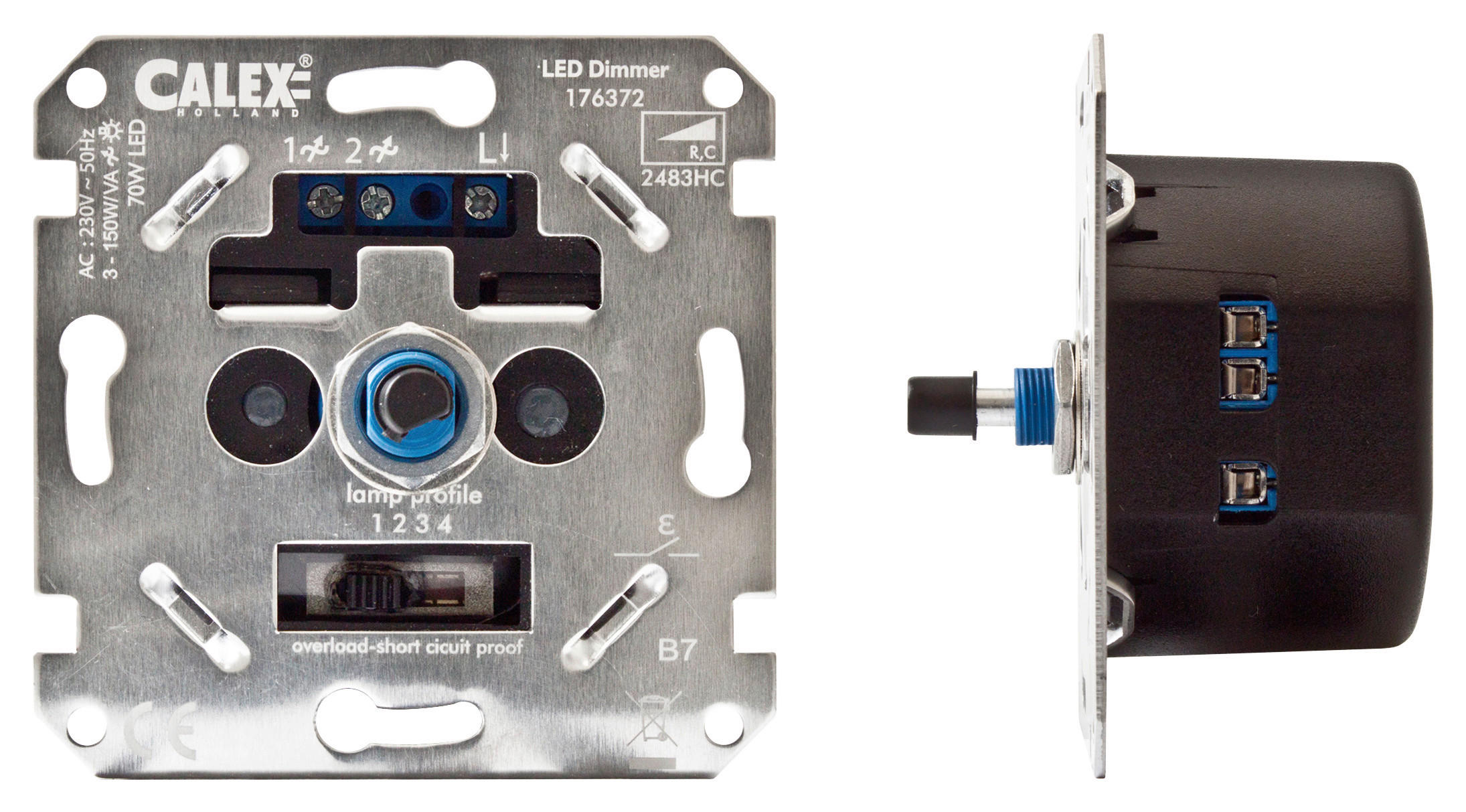 DIMMER - Basics, metall (7/7/5cm) - Calex