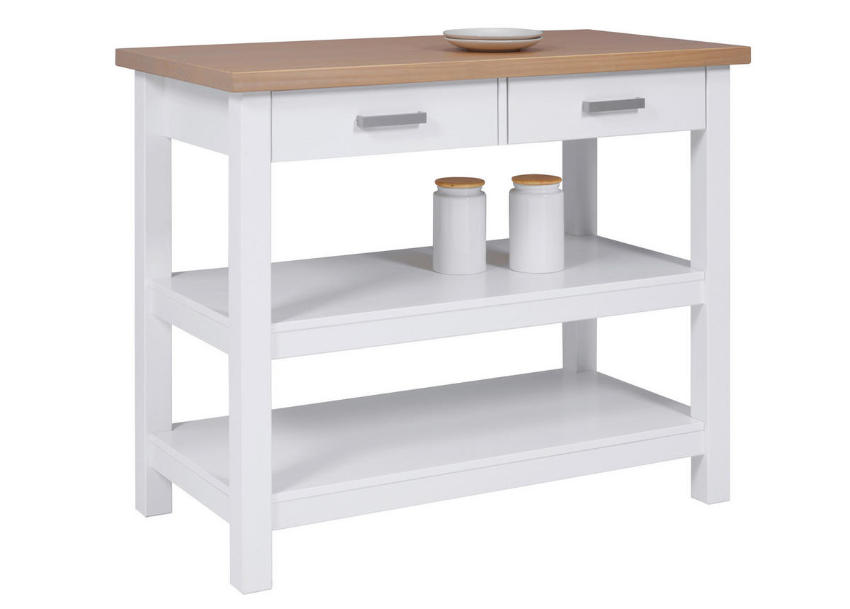 BARSKI STOL  bijela, hrast Artisan  drvo      - bijela/hrast Artisan, Konvencionalno, drvo (115/94/60cm)