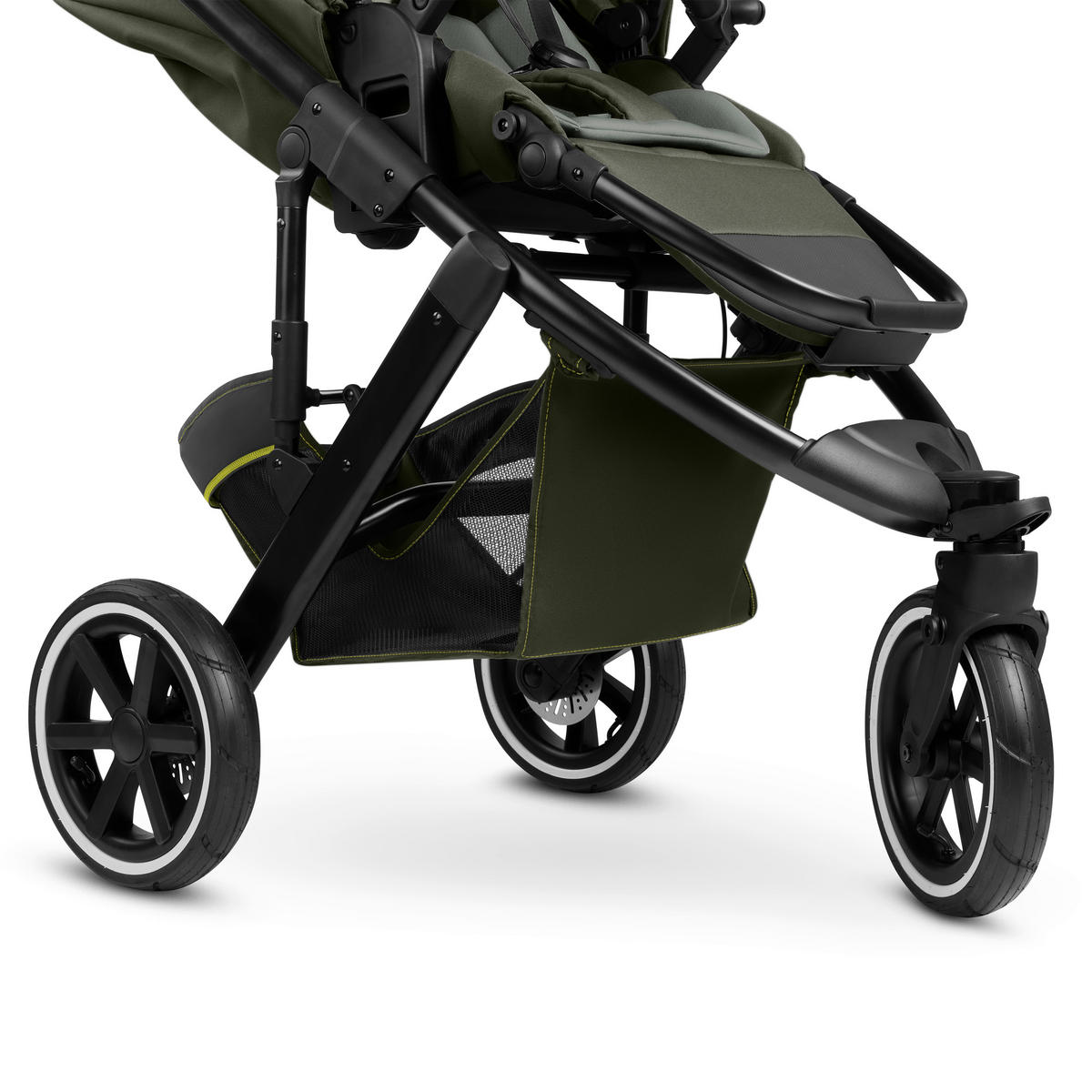 JOGGER Salsa 5 Run  - Schwarz/Olivgrün, Basics, Textil/Metall (65/122/95cm) - ABC Design