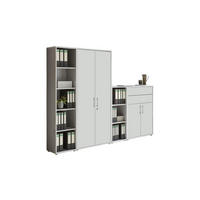AKTENSCHRANK Grau, Weiß  - Weiß/Grau, MODERN, Holzwerkstoff (257cm) - MID.YOU