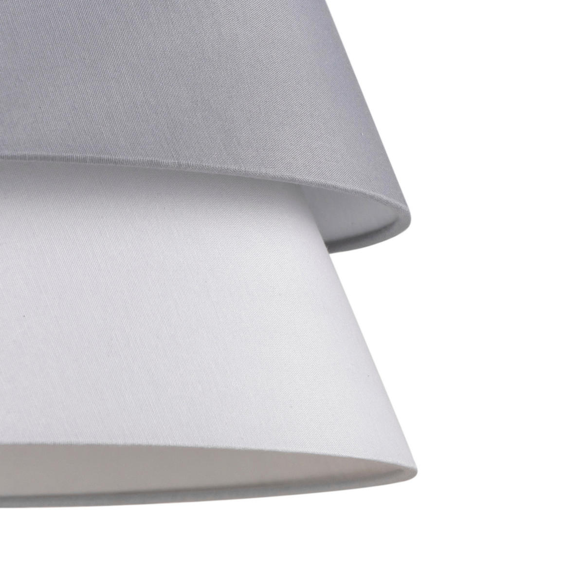 HÄNGELEUCHTE 45/120 cm  - Weiß/Grau, Trend, Kunststoff/Textil (45/120cm) - Collett's Monde