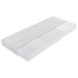 POLSTERBETT Matratze, gepolstertes Kopfteil, Lattenrost, Bettkasten Creme 180/200 cm  - Silberfarben/Creme, KONVENTIONELL, Holz/Textil (180/200cm) - Dieter Knoll