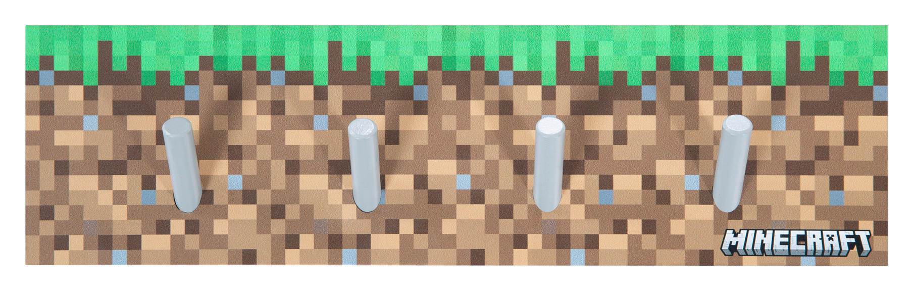 DĚTSKÝ VĚŠÁK NA OBLEČENÍ  - vícebarevná, Moderní, kompozitní dřevo (45/13/1,5cm) - Minecraft