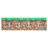 DĚTSKÝ VĚŠÁK NA OBLEČENÍ  - vícebarevná, Moderní, kompozitní dřevo (45/13/1,5cm) - Minecraft