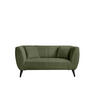 2-SITZER-SOFA Bouclé Grün  - Schwarz/Grün, MODERN, Holz/Textil (172/83/88cm) - MID.YOU