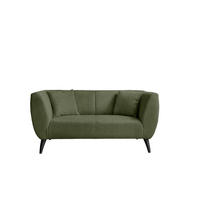 2-SITZER-SOFA Bouclé Grün  - Schwarz/Grün, MODERN, Holz/Textil (172/83/88cm) - MID.YOU