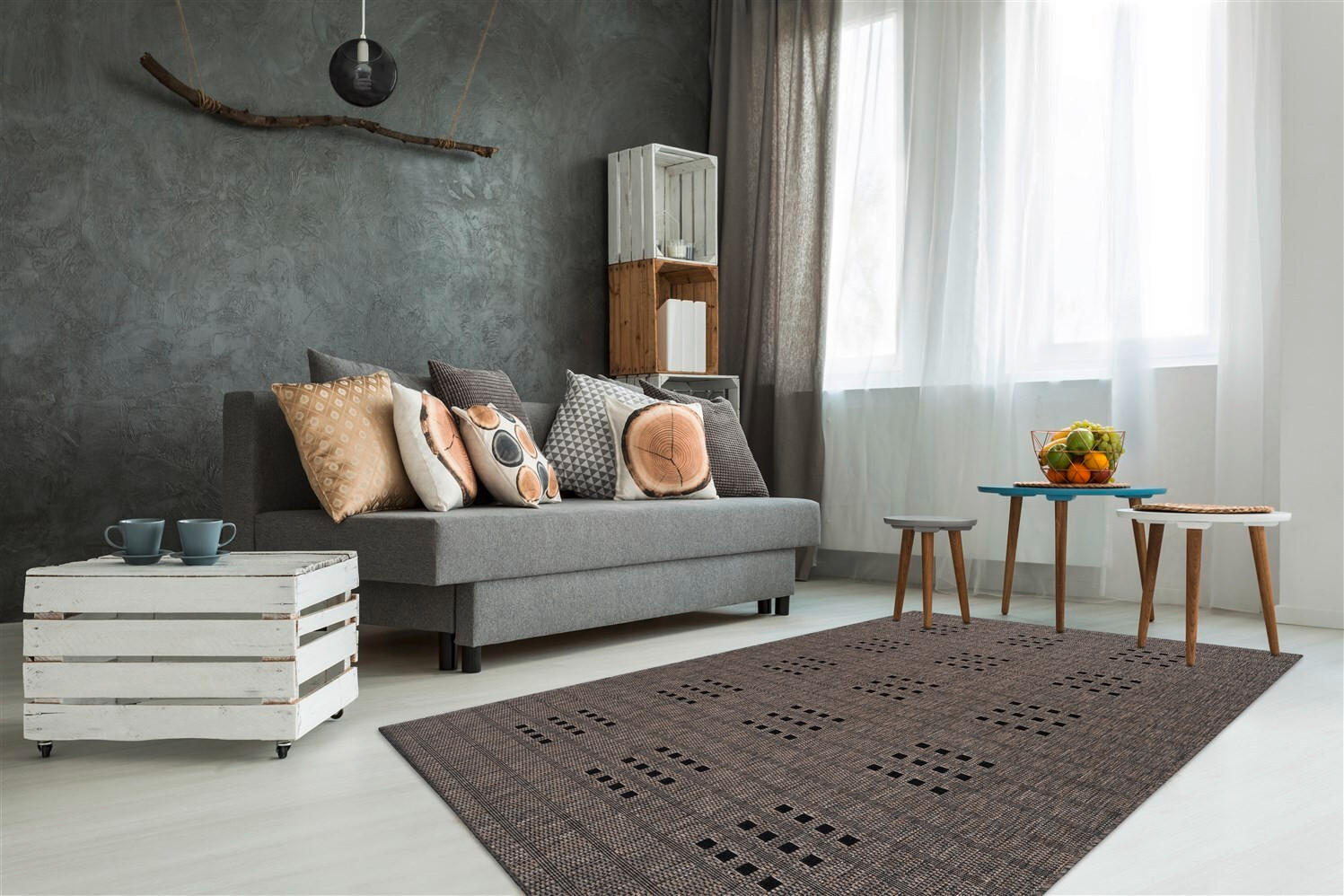 LÄUFER 80/230 cm Indonesia - Malang Taupe  - Braun, KONVENTIONELL, Textil (80/230cm)