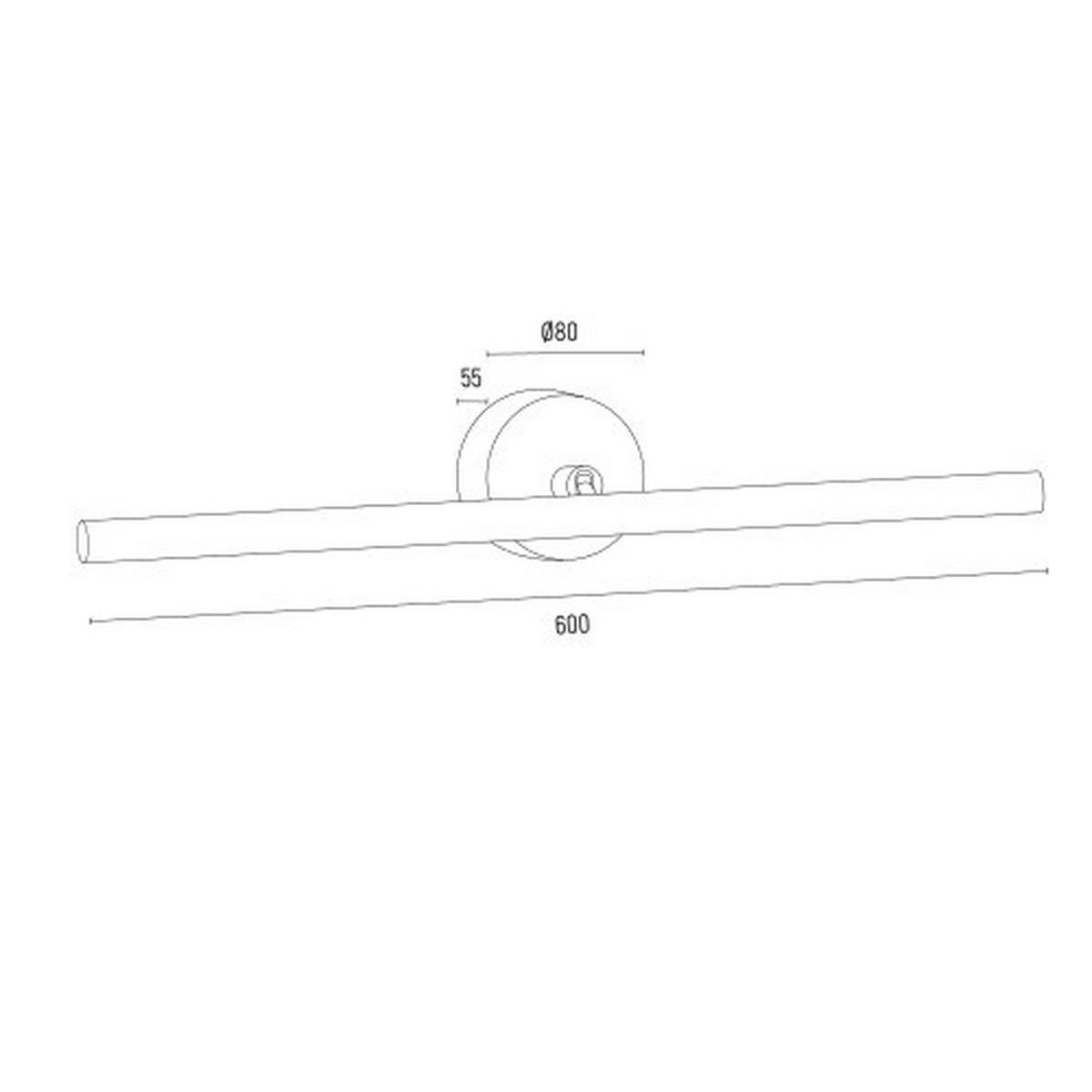 LED-WANDLEUCHTE MIRIAM 8/60/11 cm   - Goldfarben, Design, Metall (8/60/11cm)