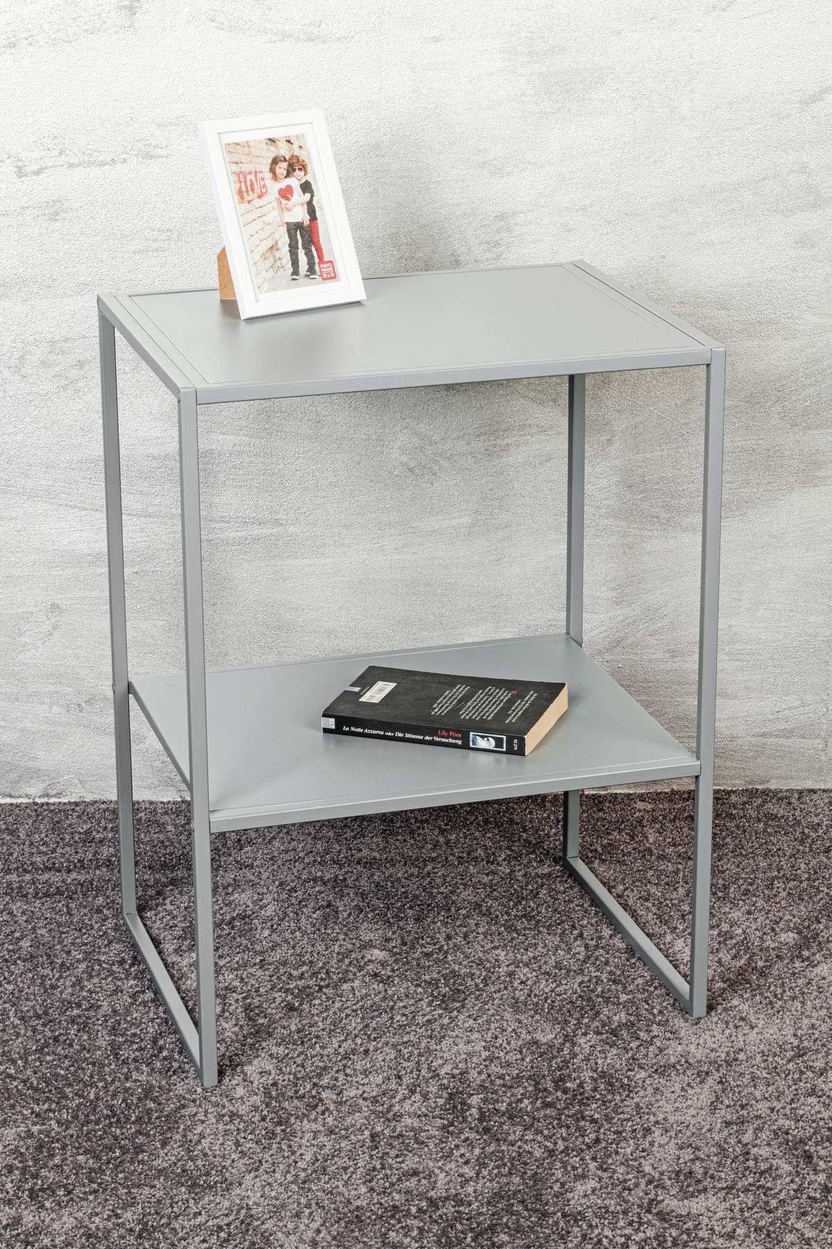 BEISTELLTISCH 45/35/60 cm Grau rechteckig  - Grau, Trend, Metall (45/35/60cm)
