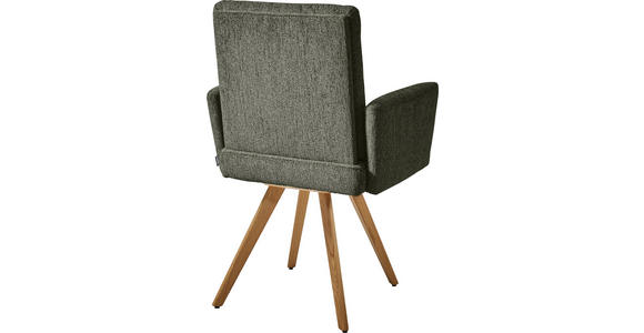 ARMLEHNSTUHL in Chenille - Eichefarben/Beige, Design, Holz/Textil (56/92/60cm) - Dieter Knoll