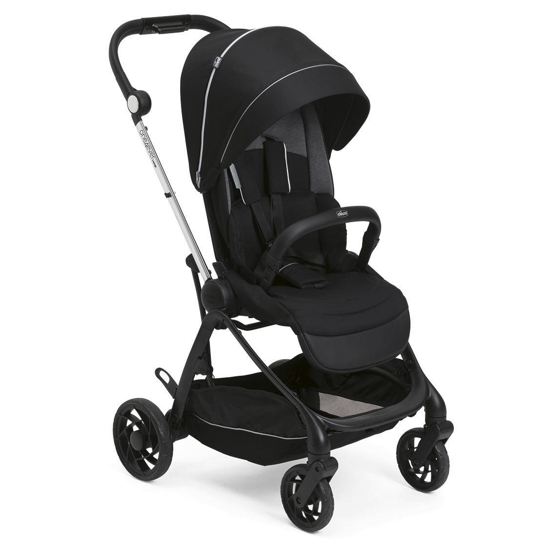 BUGGY One4ever Lounge  - Schwarz, Basics, Textil/Metall (51/99-109/78cm) - Chicco