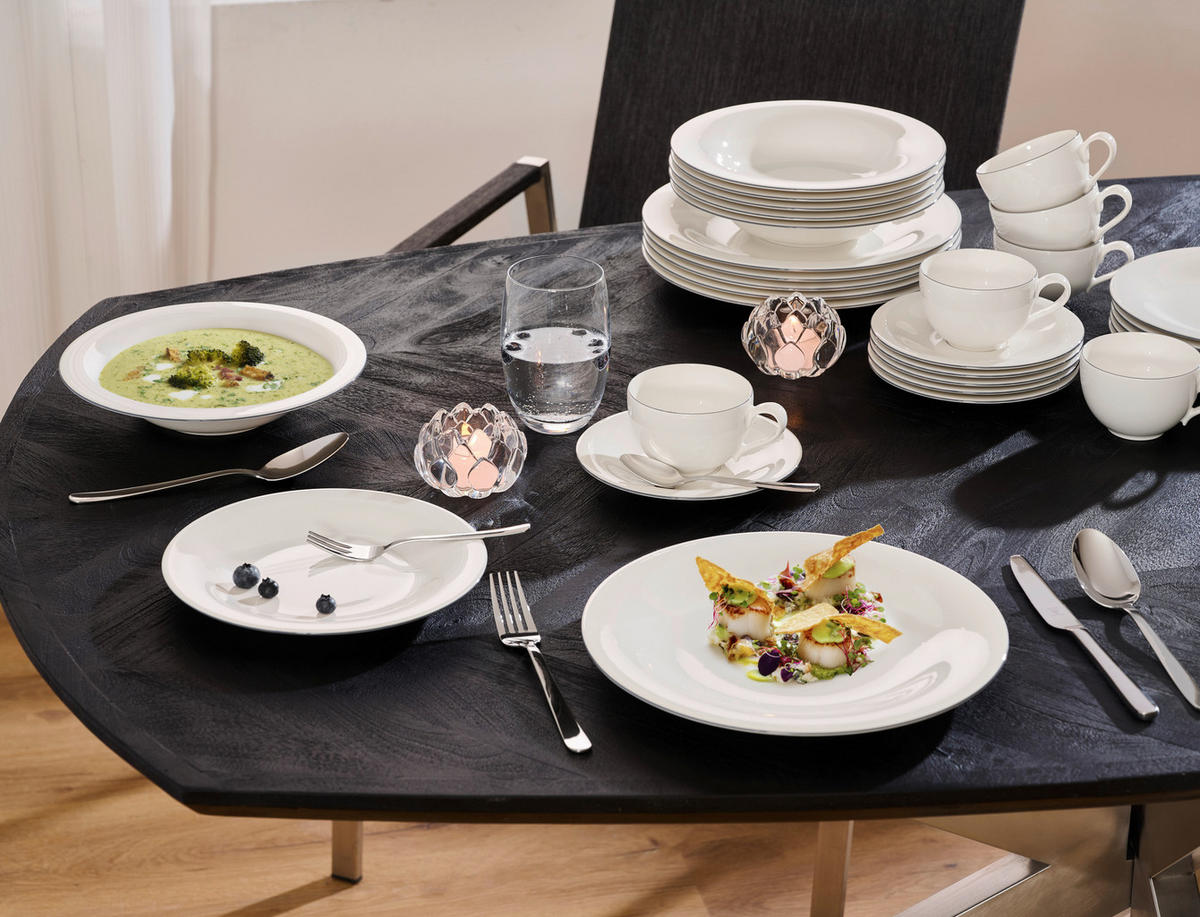 JEDÁLENSKÝ SERVIS jemný porcelán (fine china) keramika  - sivá/biela, Konventionell, keramika - Villeroy & Boch