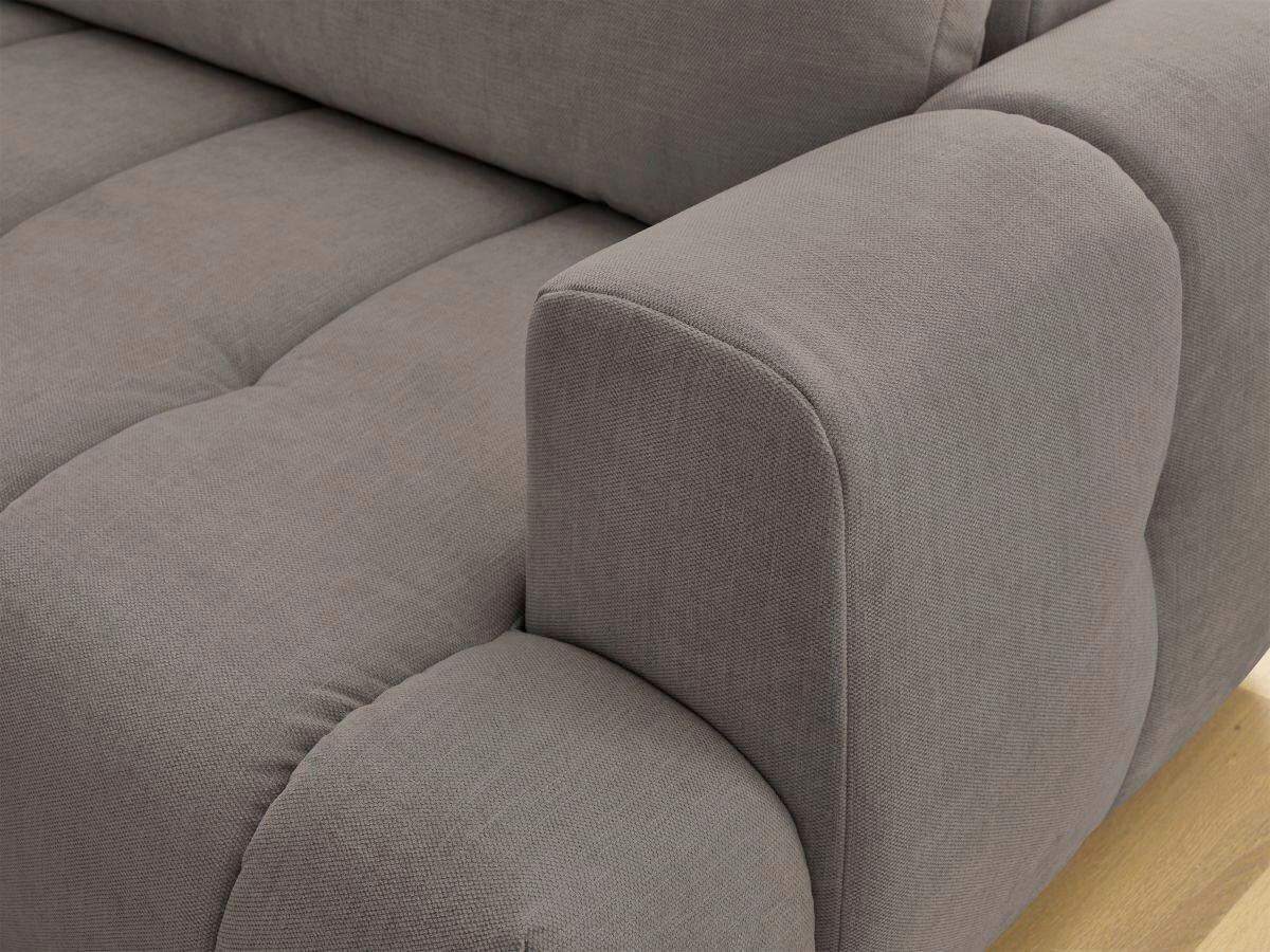 ECKSCHLAFSOFA FUJI Leinenoptik Beige  inkl.  - Beige/Schwarz, MODERN, Kunststoff/Textil (204/282cm)
