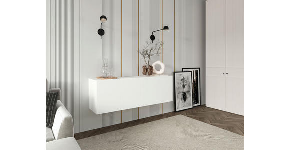 LOWBOARD  in 150/50/42 cm  - Weiß, Design, Holzwerkstoff (150/50/42cm) - Hom`in