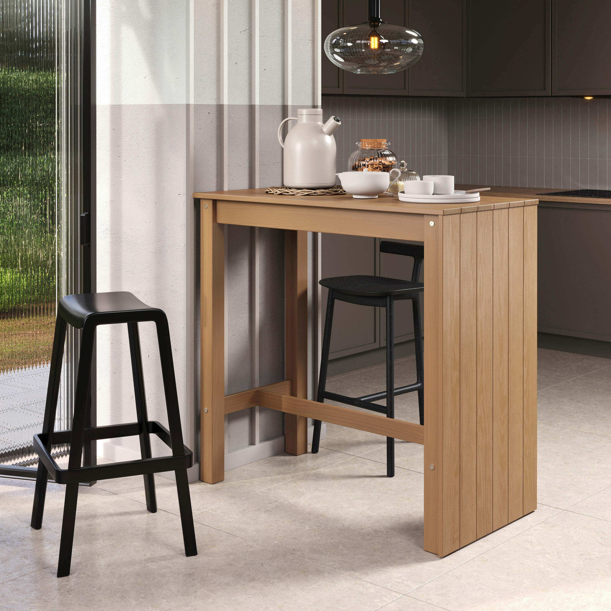 BARTISCH Kiefer massiv rechteckig Eichefarben  - Eichefarben, MODERN, Holz (111/105/56cm) - MID.YOU