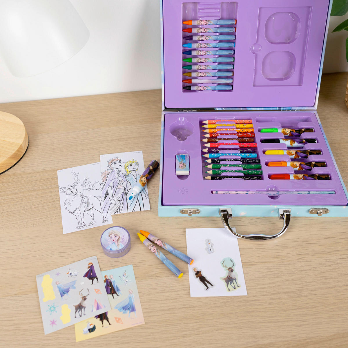 MALSET - Hellrosa/Lila, Basics, Karton/Kunststoff (27/22/4,0cm) - Disney