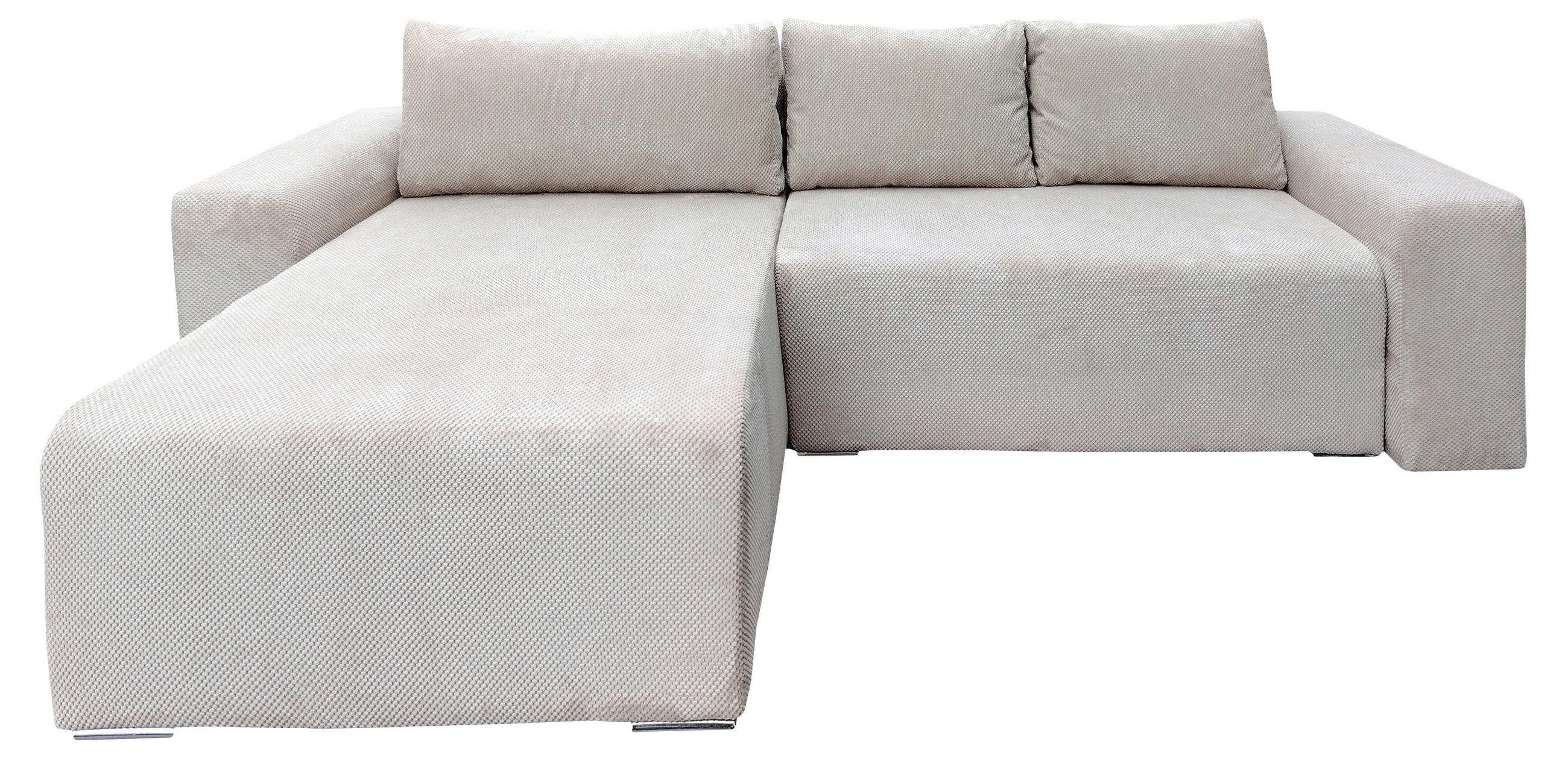 SEDEŽNA GARNITURA, siva  - srebrne barve/siva, Design, umetna masa/tekstil - Carryhome