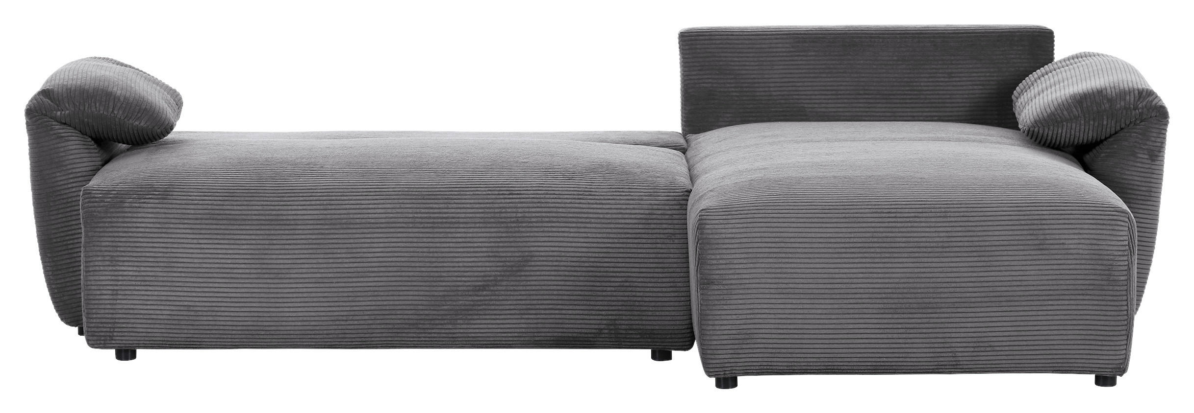 Thumbnail - Carryhome Ecksofa, Dunkelgrau, Textil, 3,5-Sitzer, Füllung: Polyester, L-Form, seitenverkehrt montierbar, 266x180 cm, Sc...