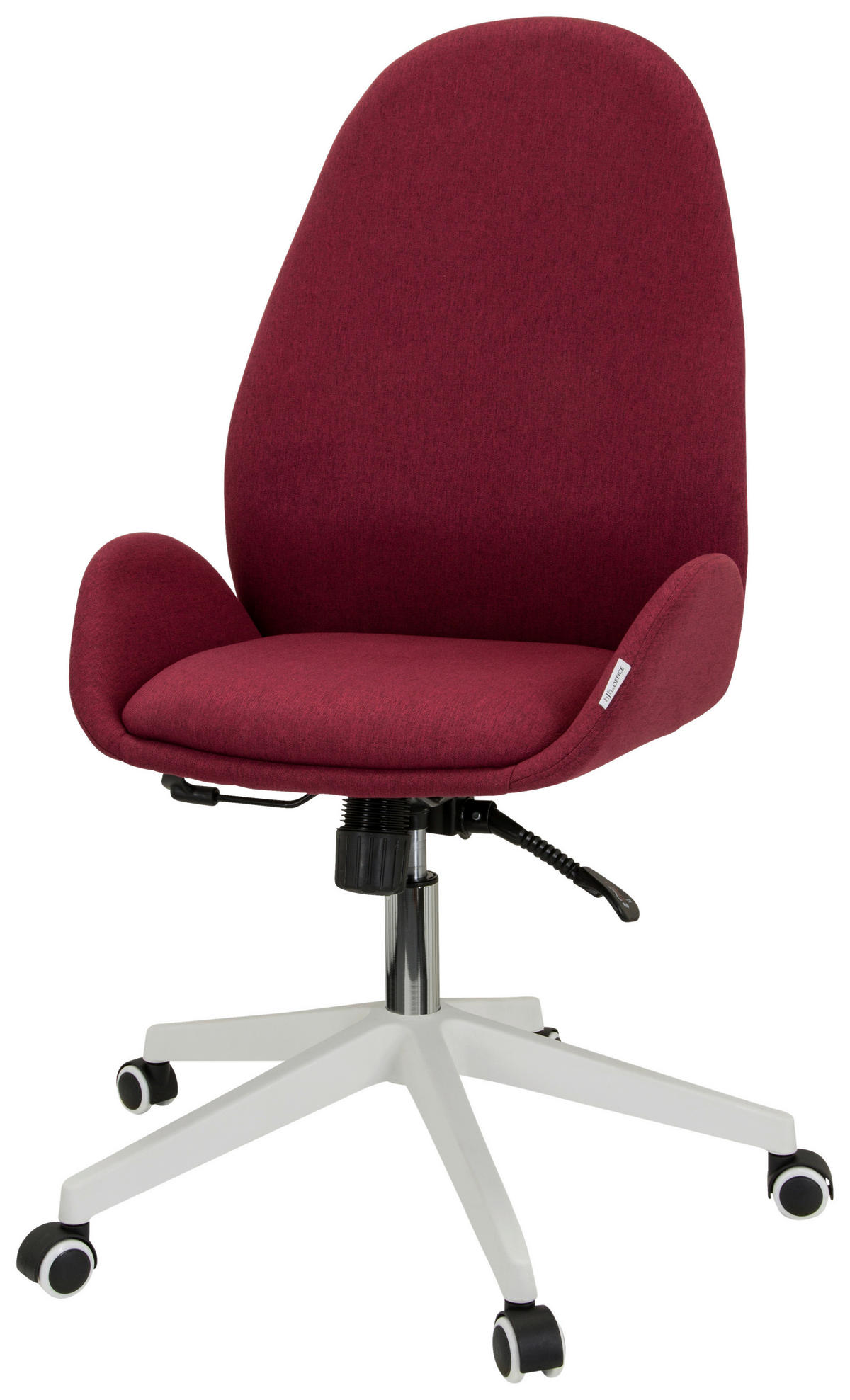 DREHSTUHL Flachgewebe Bordeaux  - Bordeaux/Weiß, Basics, Kunststoff/Textil (56/104/58cm) - MID.YOU