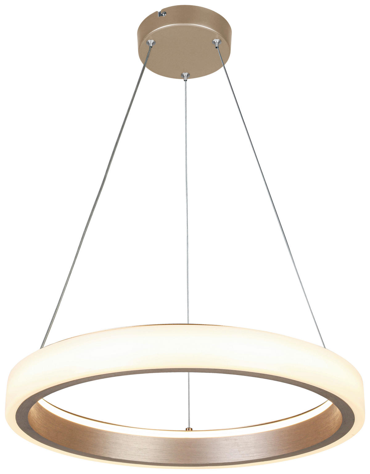 HÄNGELEUCHTE 50/120 cm   - Weiß/Cappuccino, Trend, Kunststoff/Metall (50/120cm) - Collet's Monde