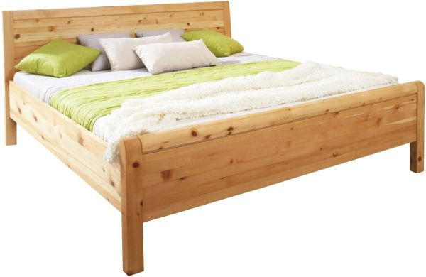 BETT 180/200 cm  in Zirbelkieferfarben  - Zirbelkieferfarben, Natur, Holz (180/200cm) - Linea Natura