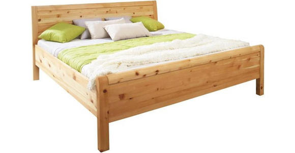 BETT 160/200 cm  in Zirbelkieferfarben  - Zirbelkieferfarben, Natur, Holz (160/200cm) - Linea Natura