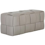 HOCKERBANK in Textil Taupe  - Taupe, Trend, Textil (102/42/42cm) - Xora