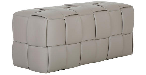 HOCKERBANK in Textil Taupe  - Taupe, Trend, Textil (102/42/42cm) - Xora