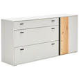 SIDEBOARD Eschefarben, Hellgrau  183/88,2/43,8 cm  - Anthrazit/Eschefarben, KONVENTIONELL, Holz/Holzwerkstoff (183/88,2/43,8cm) - Hom`in