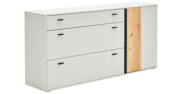 SIDEBOARD Eschefarben, Hellgrau  183/88,2/43,8 cm  - Anthrazit/Eschefarben, KONVENTIONELL, Holz/Holzwerkstoff (183/88,2/43,8cm) - Hom`in