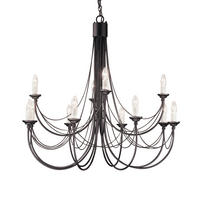 KRONLEUCHTER Elstead Black 98/86.5 cm   - Schwarz, ROMANTIK / LANDHAUS, Metall (98/86.5cm) - Elstead Lighting