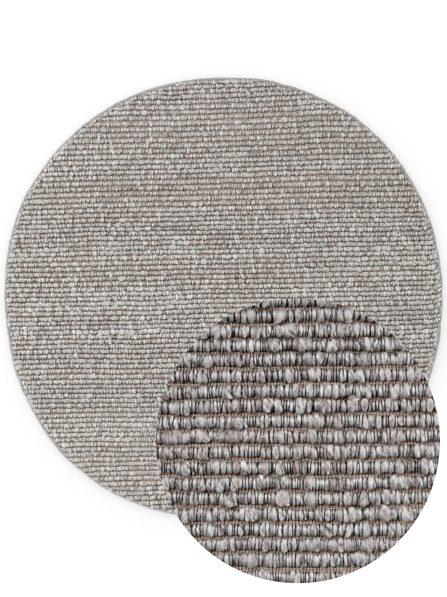 HANDWEBTEPPICH Wohnzimmer 160 cm Kollektion 1852 Wilma Multicolor, Hellgrau rund  - Multicolor/Hellgrau, Basics, Textil (160cm) - Villeroy & Boch