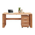 SCHREIBTISCH 160/70/75 cm  in Buchefarben  - Buchefarben, KONVENTIONELL, Holz (160/70/75cm) - Linea Natura