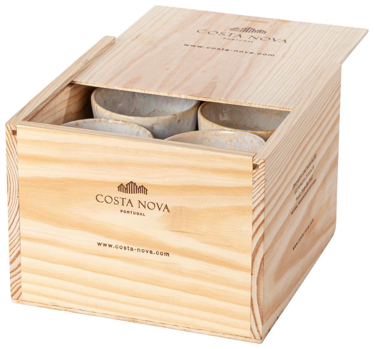 TASSENSET GRESPRESSO 8-teilig  - Weiß, Basics, Keramik - Costa Nova