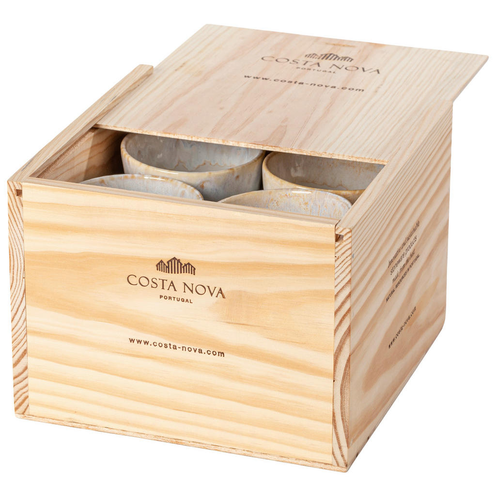 Thumbnail - Costa Nova Tassenset Grespresso, Weiß, Keramik, 8-teilig, 210 ml, Handmade in Europe, Kaffee & Tee, Tassen, Kaffeetassen...