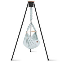 FEDERWIEGE   - Anthrazit/Hellgrau, Basics, Kunststoff/Textil (135/194/135cm) - SCHMUSEWOLKE