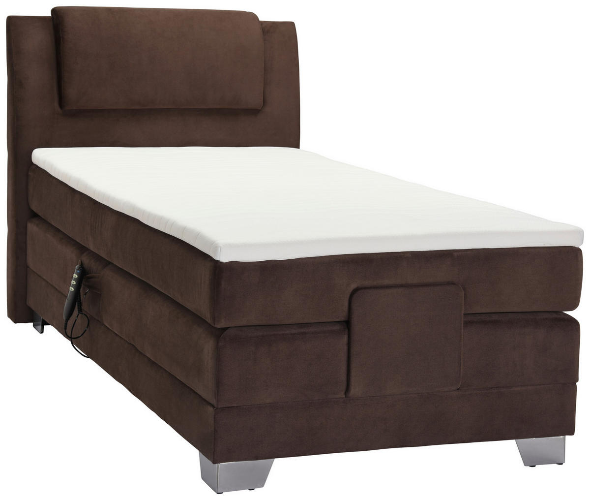 BOXSPRINGBETT 100/200 cm in Dunkelbraun von ESPOSA