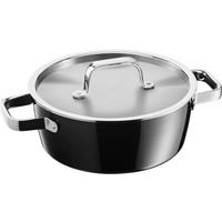 LONAC ZA MESO  3.1 l  Fusiontec Aromatic  - boje oplemenjenog čelika/crna, Basics, metal (22/9cm) - WMF