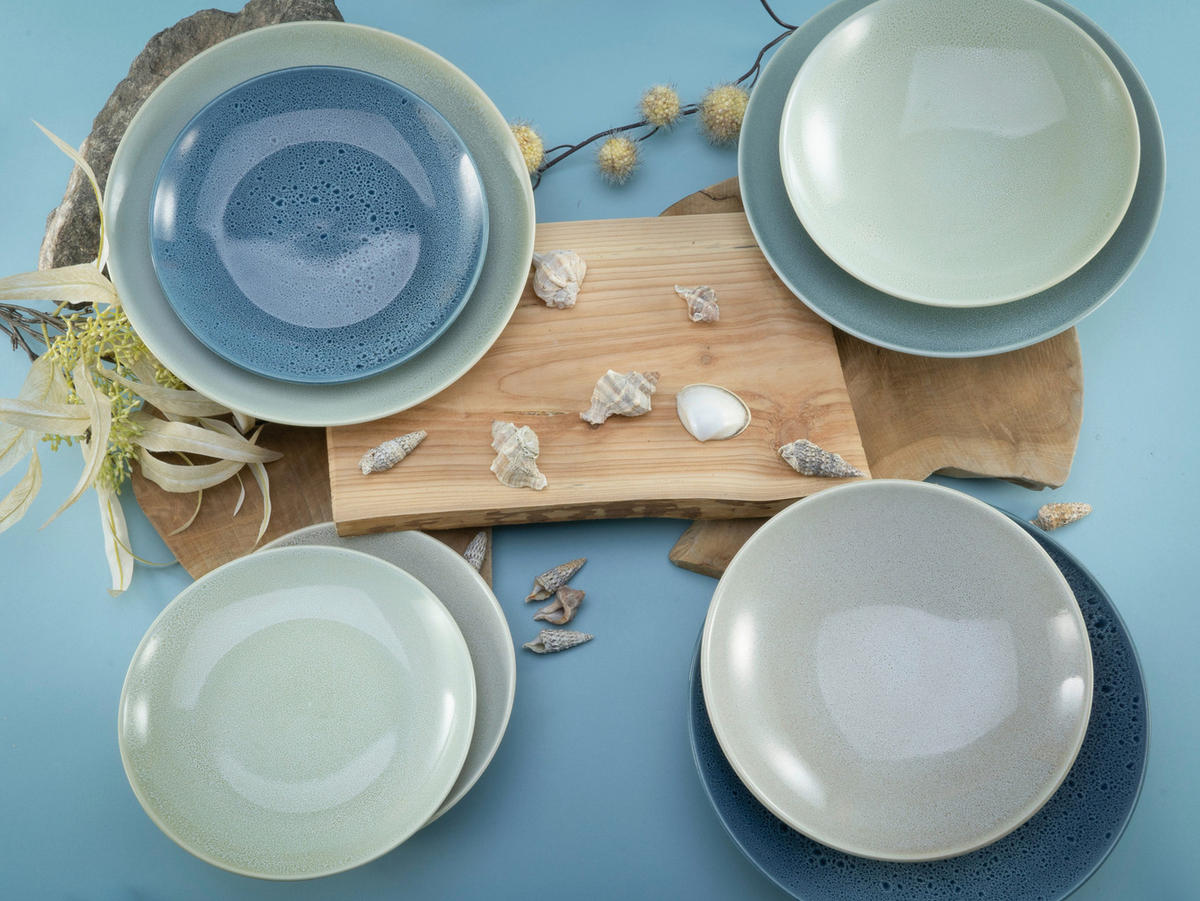 JÍDELNÍ SOUPRAVA, kamenina - vícebarevná, Moderní, keramika (31,5/31,5/38cm) - Creatable