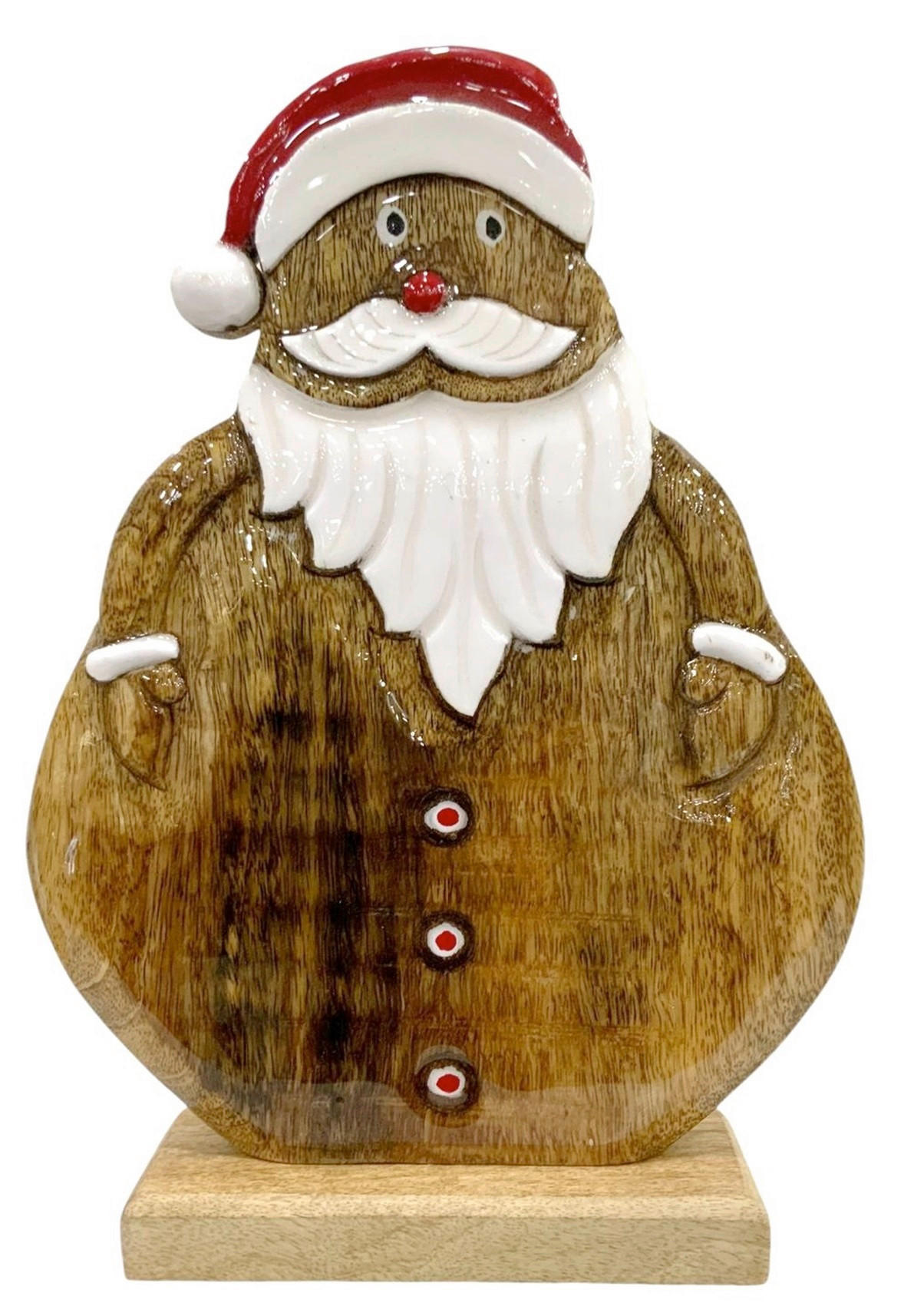 WEIHNACHTSMANN  - Braun, LIFESTYLE, Holz (22/33/6,5cm) - X-Mas
