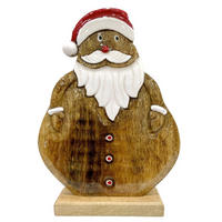 WEIHNACHTSMANN  - Braun, LIFESTYLE, Holz (22/33/6,5cm) - X-Mas