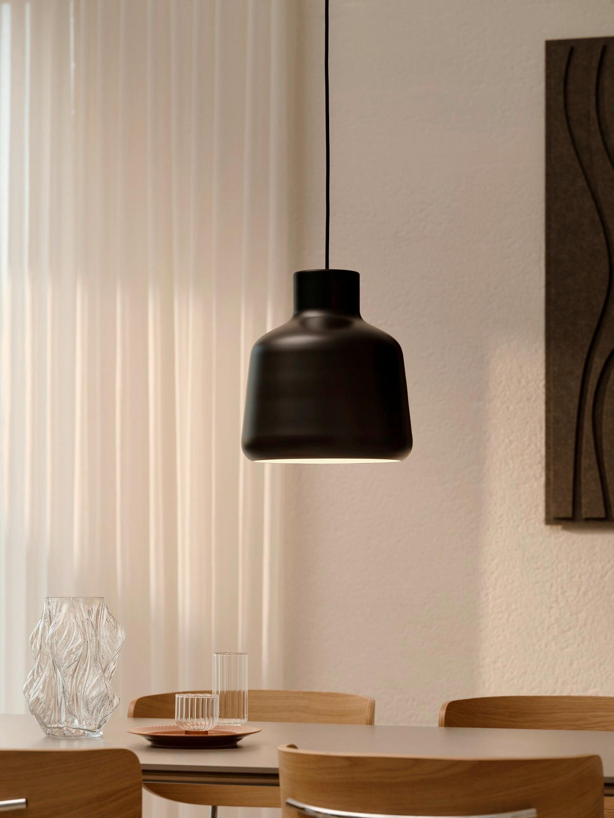 HÄNGELEUCHTE Louella 30/33 cm  - Schwarz, Design, Metall (30/33cm) - Nordlux