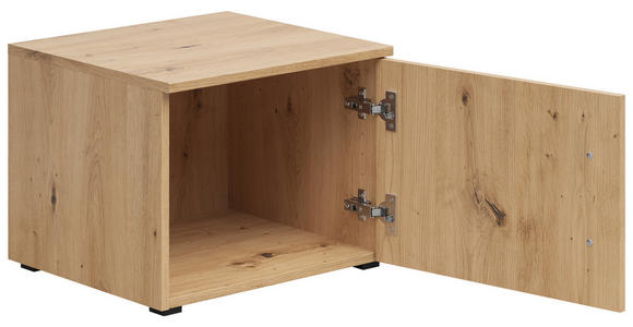 AUFSATZSCHRANK 45/35/40 cm in - Schwarz/Eiche Artisan, MODERN, Holzwerkstoff/Kunststoff (45/35/40cm) - Carryhome